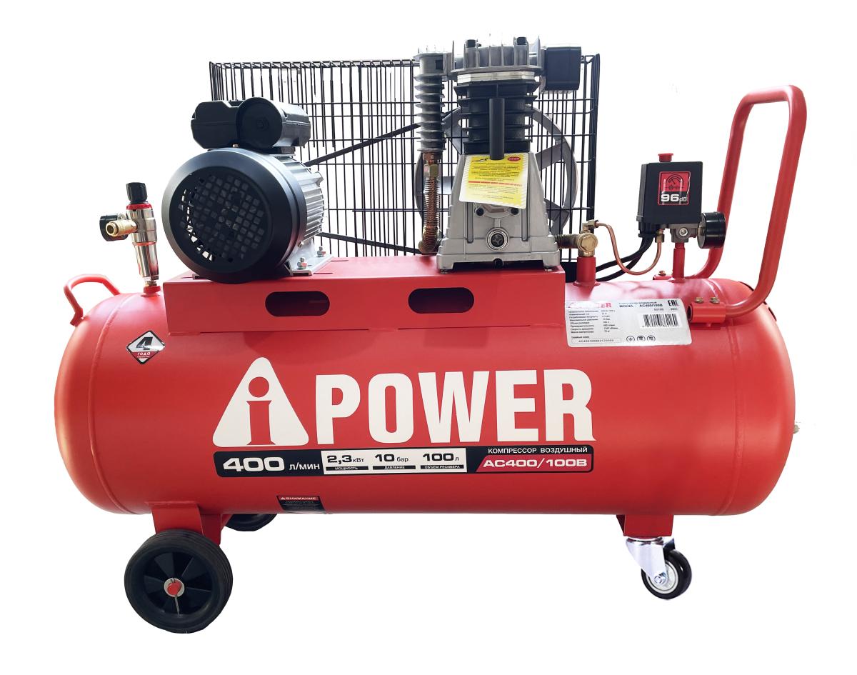 Компрессор поршневой масляный ременной AC400/100B
