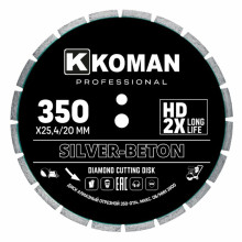 Диск алмазный KOMAN Professional d 350 мм (14") бетон
