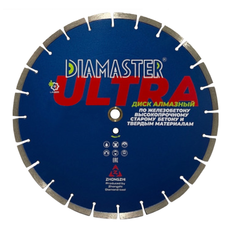 Диск алмазный сегментный DIAMASTER Laser ULTRA d 450x2,8x25,4 (железобетон)