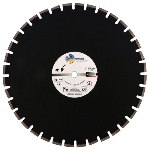 Диск алмазный Trio Diamond Grand Asphalt 600 мм (сегментный, с защитным зубом) Диск алмазный Trio Diamond Grand Asphalt 600 мм (сегментный, с защитным зубом)