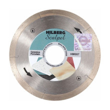 Диск алмазный отрезной 105x22,23 Hilberg Scalpel 0,8 мм HM007 Диск алмазный отрезной 105x22,23 Hilberg Scalpel 0,8 мм HM007