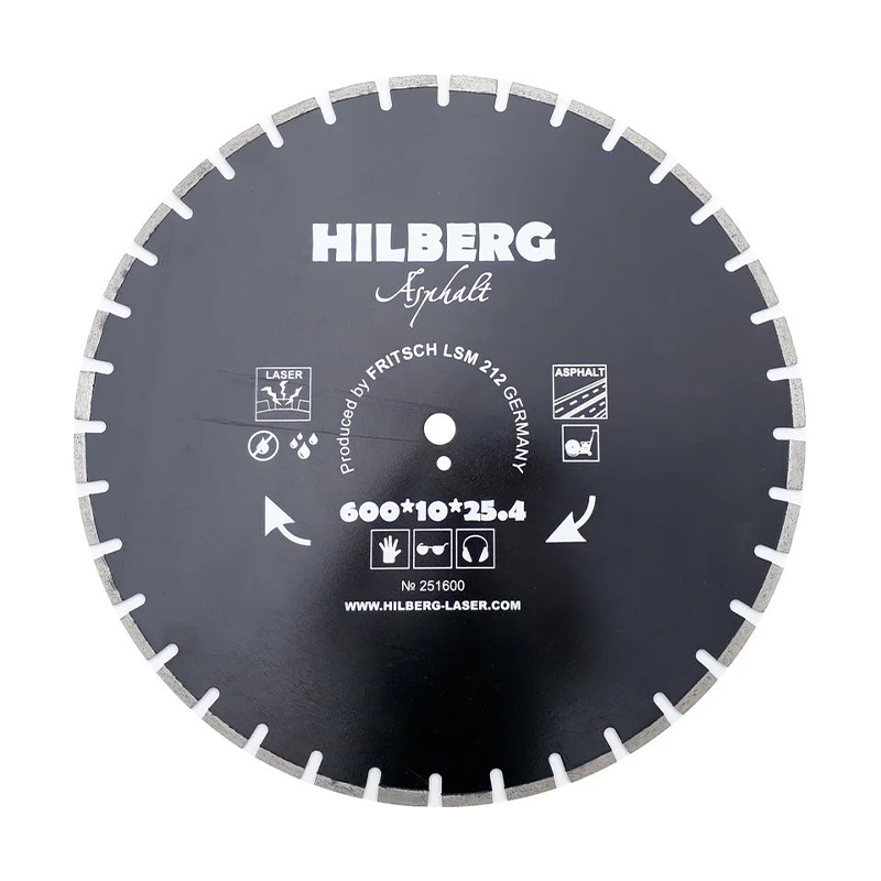 Диск алмазный отрезной 600x25,4x12 Hilberg Hard Materials Лазер асфальт HM313 Диск алмазный отрезной 600x25,4x12 Hilberg Hard Materials Лазер асфальт HM313