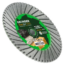Алмазный диск по граниту, камню и мрамору 125 мм DUAL Kronger Алмазный диск по граниту, камню и мрамору 125 мм DUAL Kronger