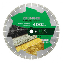 Диск алмазный сегментный по камню Kronger 400x3,5/2,5x12x25,4-28 F4 Stone Диск алмазный сегментный по камню Kronger 400x3,5/2,5x12x25,4-28 F4 Stone