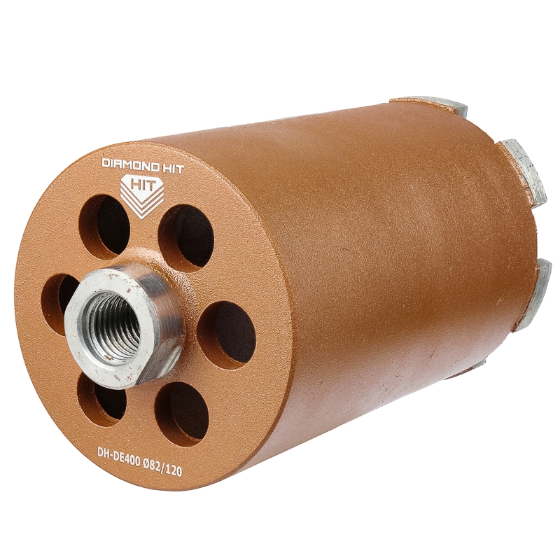 Сверло алмазное для подрозетников Адель DH-DE400 (82/120 мм; M16; 7 сегментов) 00-00001546