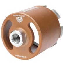 Сверло алмазное для подрозетников Адель DH-DE400 (82/65 мм; M16; 7 сегментов) ДУУ00005757