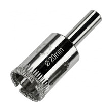 Алмазная коронка Diamond Industrial 20 мм по керамике, плитке и стеклу