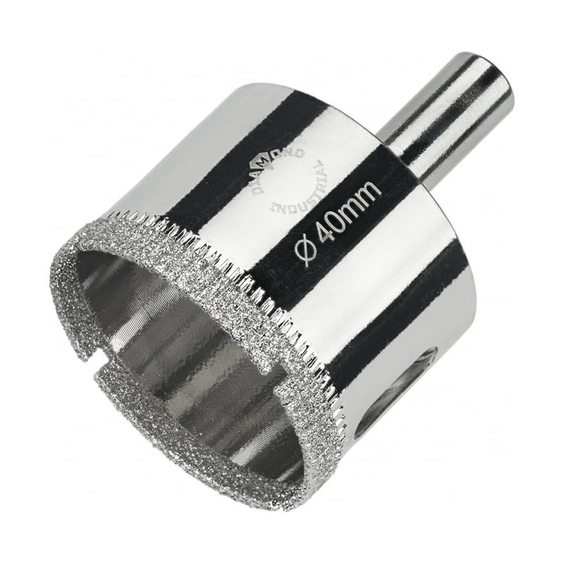 Алмазная коронка Diamond Industrial 40 мм по керамике, плитке и стеклу