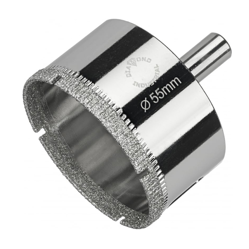 Алмазная коронка Diamond Industrial 55 мм по керамике, плитке и стеклу