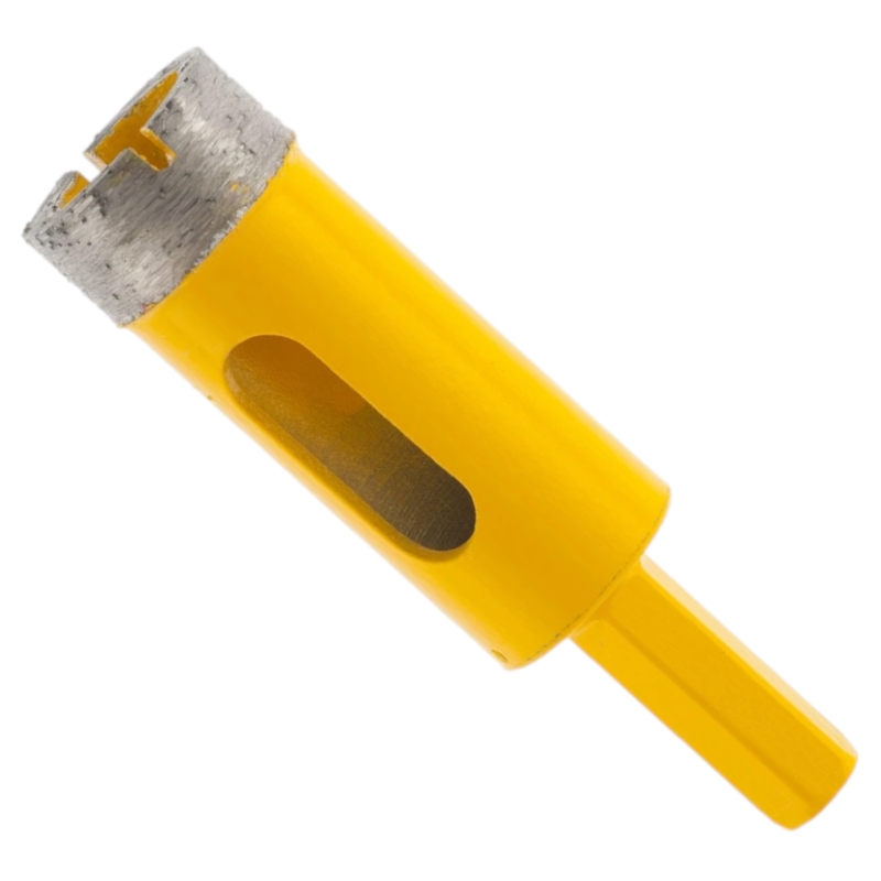 Сверло алмазное по керамограниту Denzel 20 мм, мокрая резка, трехгранный хвостовик Сверло алмазное по керамограниту Denzel 20 мм, мокрая резка, трехгранный хвостовик