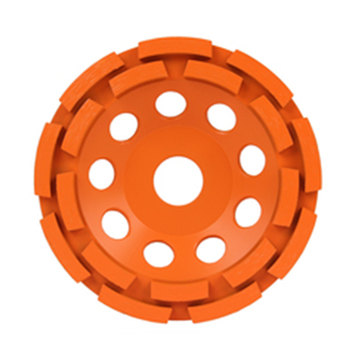 Двухрядная алмазная чашка MESSER B/S 125 ммп по бетону и граниту