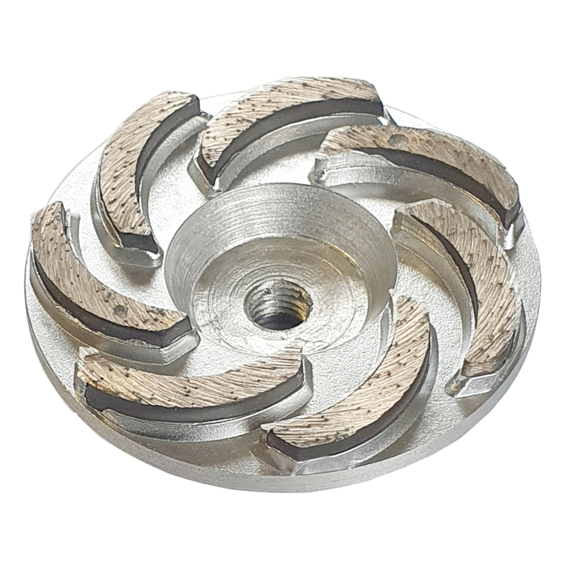 Алмазная чашка алюминиевая по граниту Ниборит 100 мм х М14, средняя  шлифовка