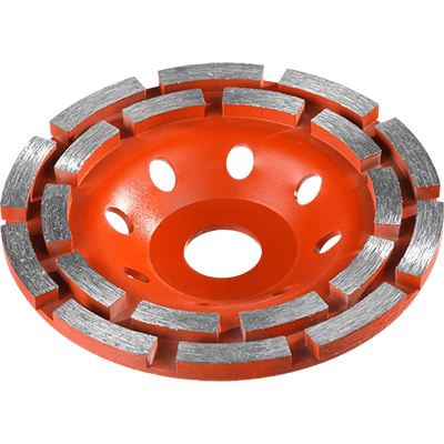 Алмазная чашка двухрядная ЗУБР МАСТЕР 125 мм