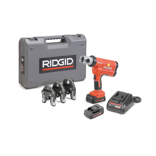 Пресс-пистолет аккумуляторный RIDGID RP 210-B Compact + пресс-клещи V 15-22-28 мм