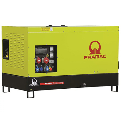Дизельный генератор PRAMAC GBW22P Mecc Alte однофазный в кожухе Дизельный генератор PRAMAC GBW22P Mecc Alte однофазный в кожухе
