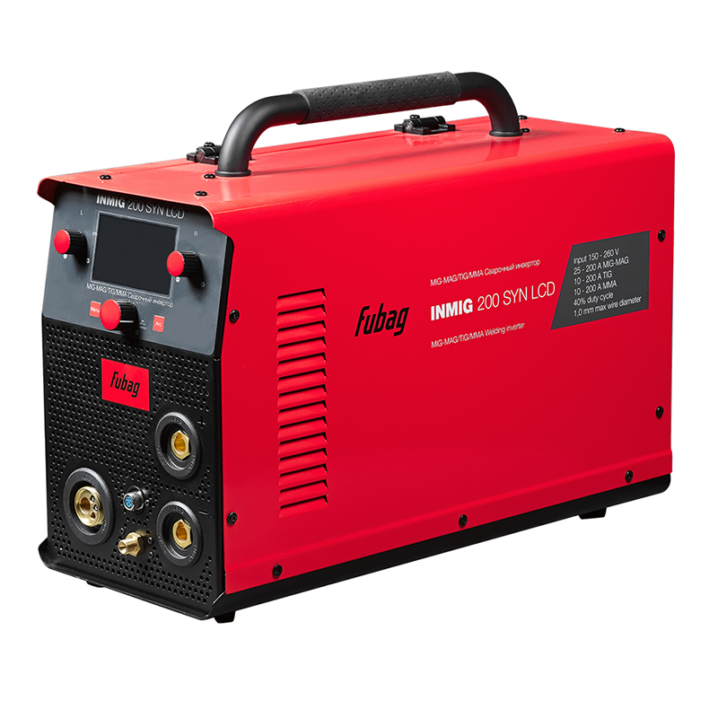 Сварочный полуавтомат FUBAG инвертор INMIG 200 SYN LCD new display +Горелка FB 250 3m (FB 250 Ergo 3