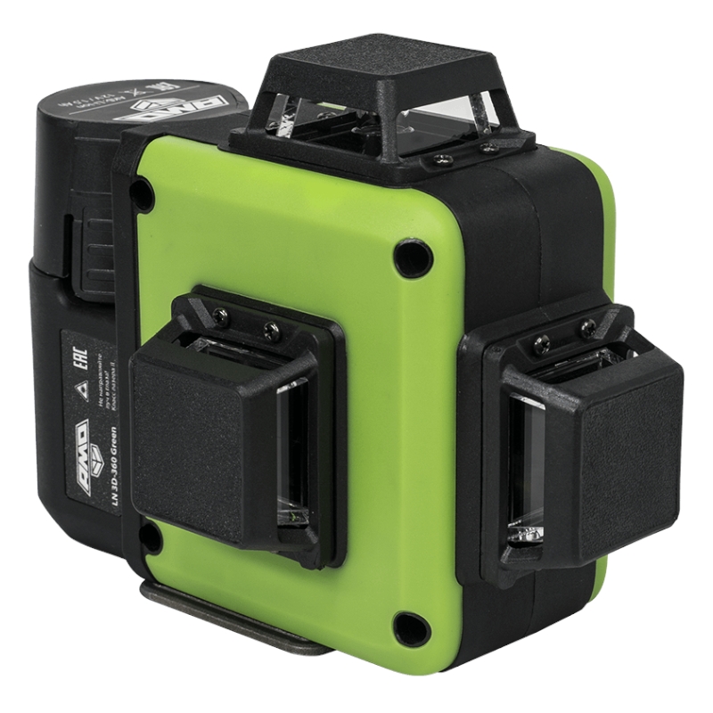 Уровень лазерный AMO LN 3D-360 Green с калибровкой