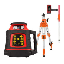 Комплект ротационный нивелир AMO ROTOR 300 + штатив рейка приемник