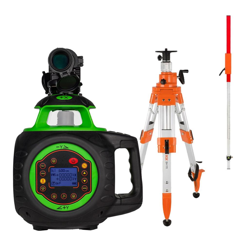 Комплект ротационный нивелир AMO ROTOR 600G + штатив рейка