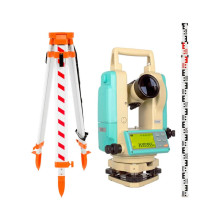 Комплект теодолит RGK T-20 лазерный отвес, штатив рейка 3 в 1 Комплект теодолит RGK T-20 лазерный отвес, штатив рейка 3 в 1