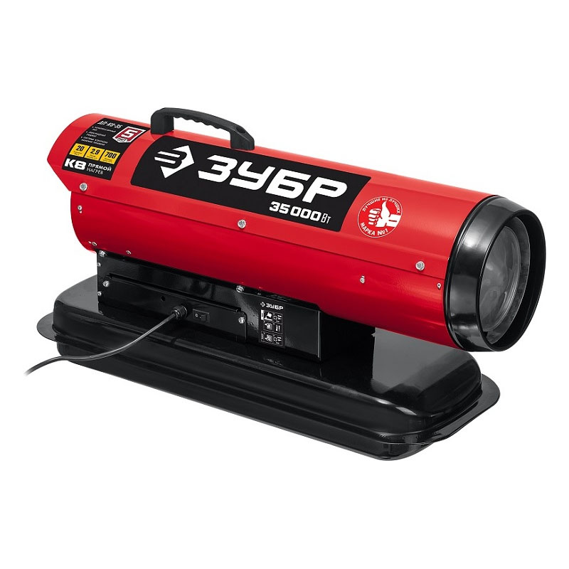 Дизельная тепловая пушка ЗУБР ДП-К8-35 прямой нагрев