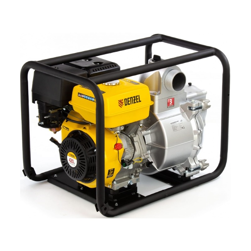 Мотопомпа бензиновая Denzel PX-80D для грязной воды Мотопомпа бензиновая Denzel PX-80D для грязной воды