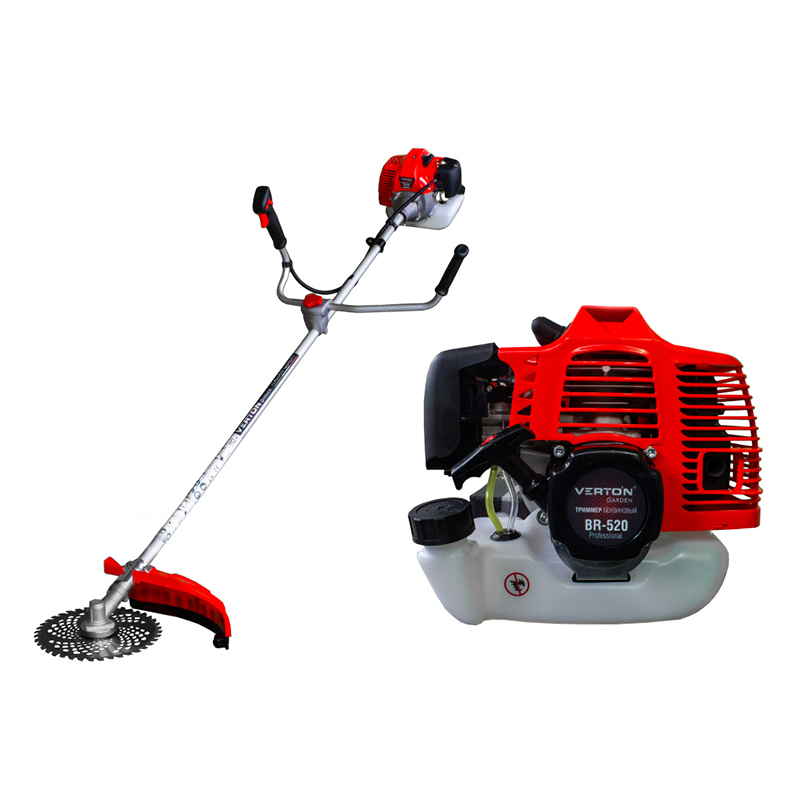 Триммер бензиновый VERTON garden BR-520 Professional (52 см3,не разб.штанга, проф. ранец, нож 40т,ка Триммер бензиновый VERTON garden BR-520 Professional (52 см3,не разб.штанга, проф. ранец, нож 40т,ка