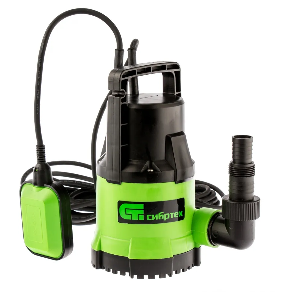 Дренажный насос Сибртех для чистой воды СДН500-5, 500 Вт, напор 8 м, 8000 л/ч