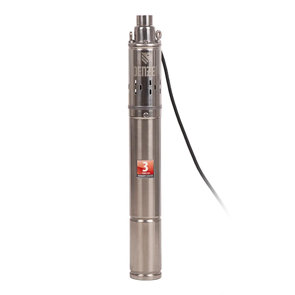 Скважинный насос Denzel DWS-3-75, винтовой, диаметр 3, 500 Вт, 1600 л/ч, напор 75 м Скважинный насос Denzel DWS-3-75, винтовой, диаметр 3, 500 Вт, 1600 л/ч, напор 75 м