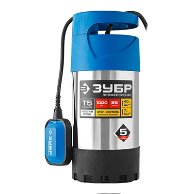 Дренажный насос ЗУБР Профессионал НПЧ-Т5-1000-С