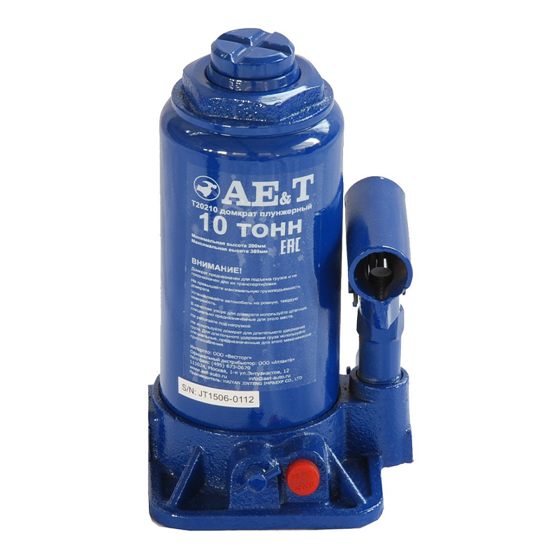 Домкрат бутылочный T20210 AE&T 10т