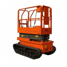 Подъемник ножничный передвижной самоходный TOR GTJZ0810LD 450 кг 8,0 м гусенечный (автономный)