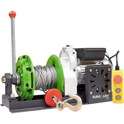 Лебедка электрическая EURO-LIFT KCD-M 400кг, 30м, 220 В