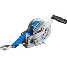 Лебедка ручная барабанная ЗУБР Профессионал 0,5 т 8 м (тяговая, ленточная)