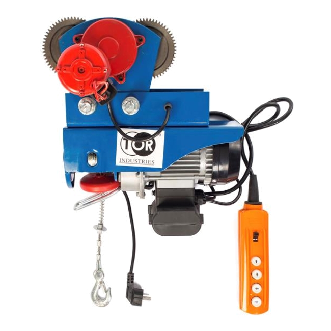 Тали электрические с тележкой TOR РА 125/250 кг 20/10 м