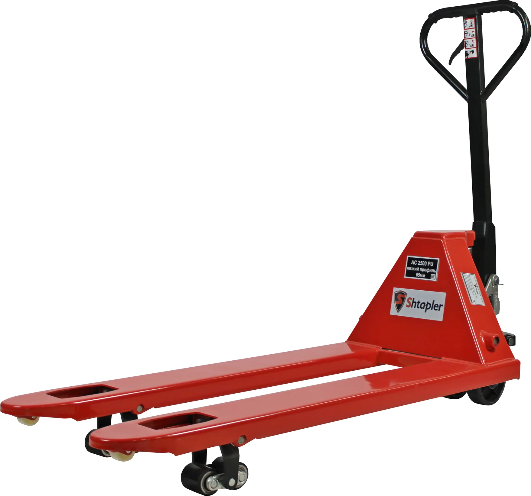 Ручная гидравлическая тележка Shtapler AC 2500 PU (низкопрофильная 65мм)