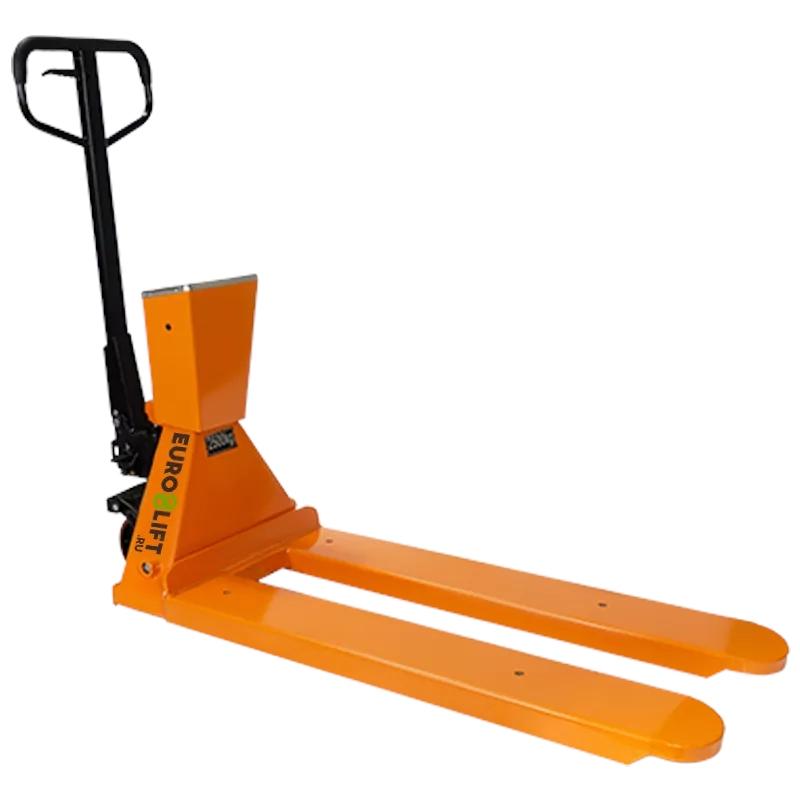 Тележка гидравлическая EURO-LIFT с электронными весами CBY-CW2.5T (г/п 2.5тн, L=1150мм, B=550мм)