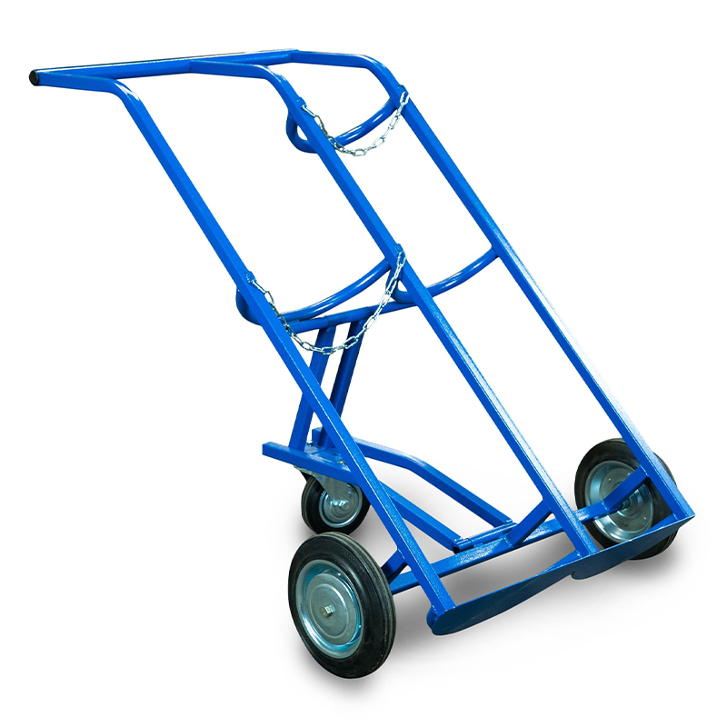 Тележка для баллонов пропан + кислород TOR ТГК-П, 2 баллона (250 пневмо+160поворотное)