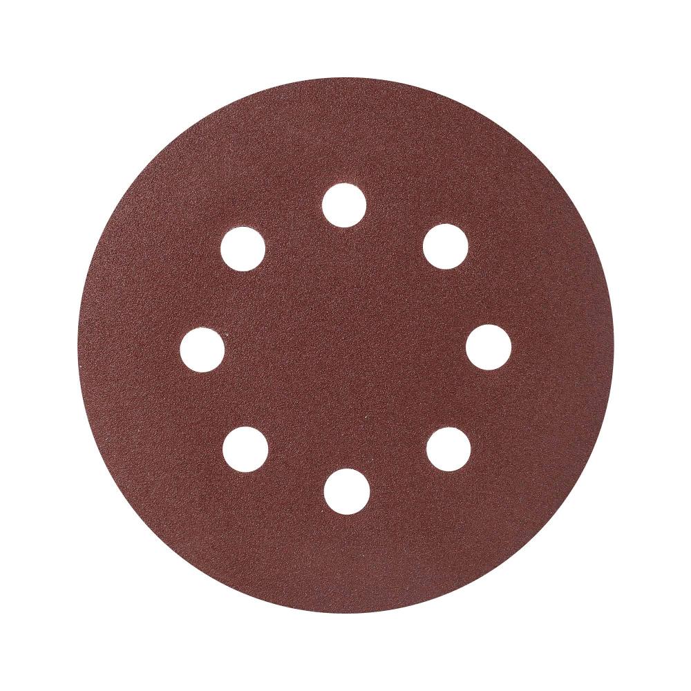 Круг шлифовальный на липучке PATRIOT, 125мм, Р120, 8 отверстий, 5 шт, диск абразивный