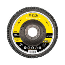 Круг лепестковый для шлифования по нержавеющей стали FoxWeld FTL Ergo цирконий 27 125 х 22,2 мм P60, 10 шт