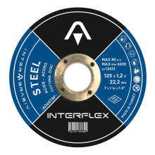 Круг отрезной по металлу INTERFLEX 125x1,2x22 ,23