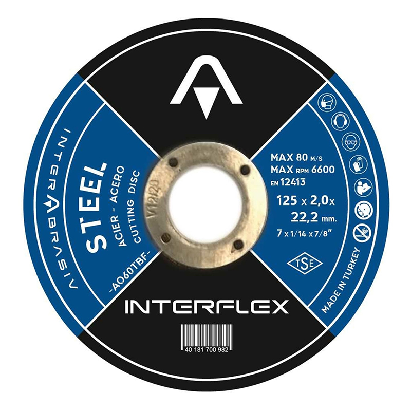 Круг отрезной по металлу INTERFLEX 125x2,0x22 ,23