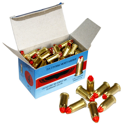 Патроны монтажные Д-4 (красные) для пистолетов ПЦ-08, ПЦ-84 (100шт/уп)