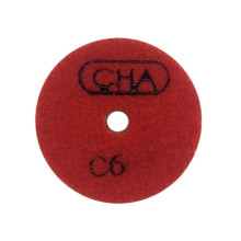 Алмазный гибкий шлифовальный диск CHA C6 50x7,0 №3 гранит wet красный