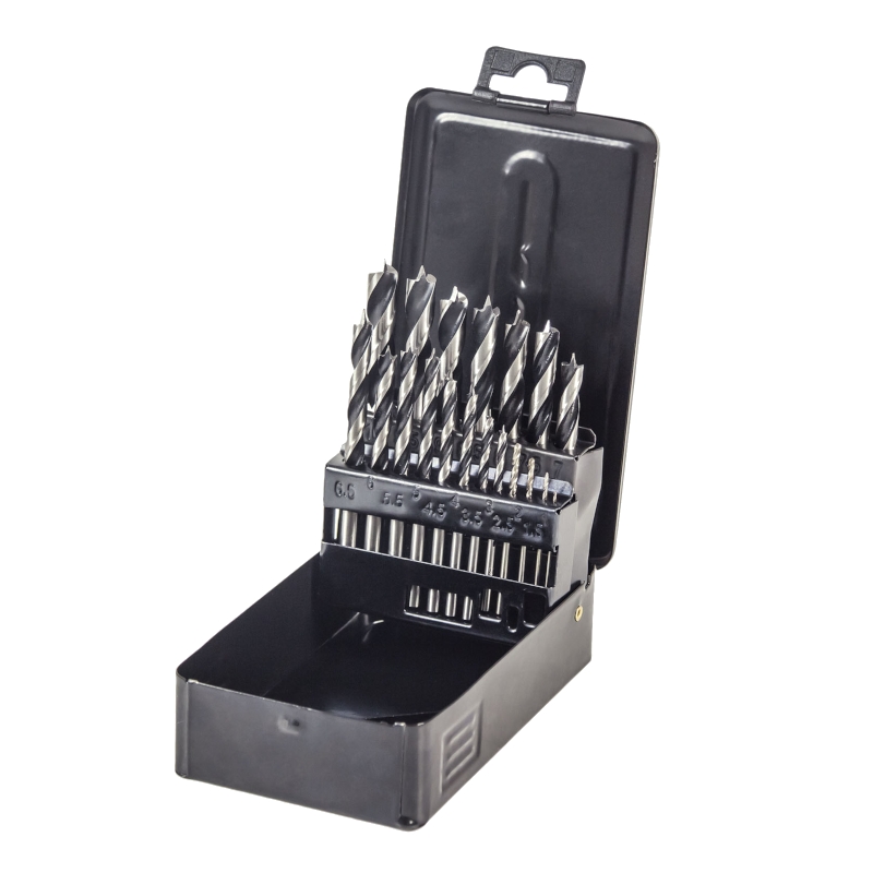 Набор сверл по дереву в металлическом кейсе KOLNER KDS 19W