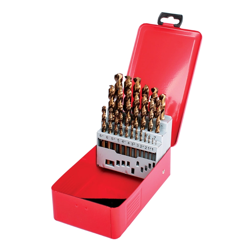 Набор свёрл Ruko по металлу DIN 338 тип Va, HSSe-Co 5, 1-13 мм x 0,5 мм в металлическом кейсе