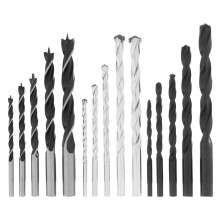 Набор сверл по бетону, металлу, дереву 4-5-6-8-10 мм, 15 шт, пластиковый бокс, цилиндрический хвостовик Набор сверл по бетону, металлу, дереву 4-5-6-8-10 мм, 15 шт, пластиковый бокс, цилиндрический хвостовик