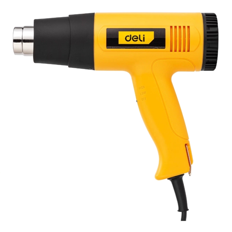 Термопистолет (технический фен) DELI DL391201 (2000Вт, рабочая температура 400/600 град) 103016 Термопистолет (технический фен) DELI DL391201 (2000Вт, рабочая температура 400/600 град) 103016