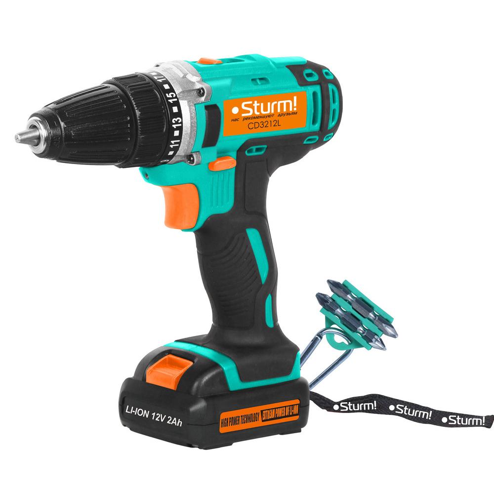 Аккумуляторный шуруповерт Sturm CD3212L