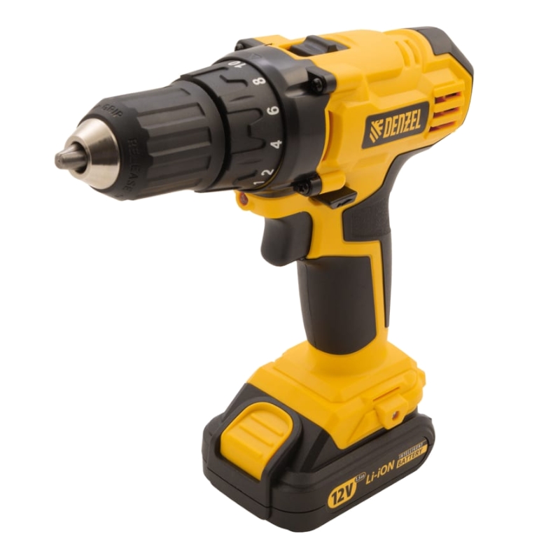 Дрель-шуруповерт аккумуляторная Denzel CDL-IB-12-02